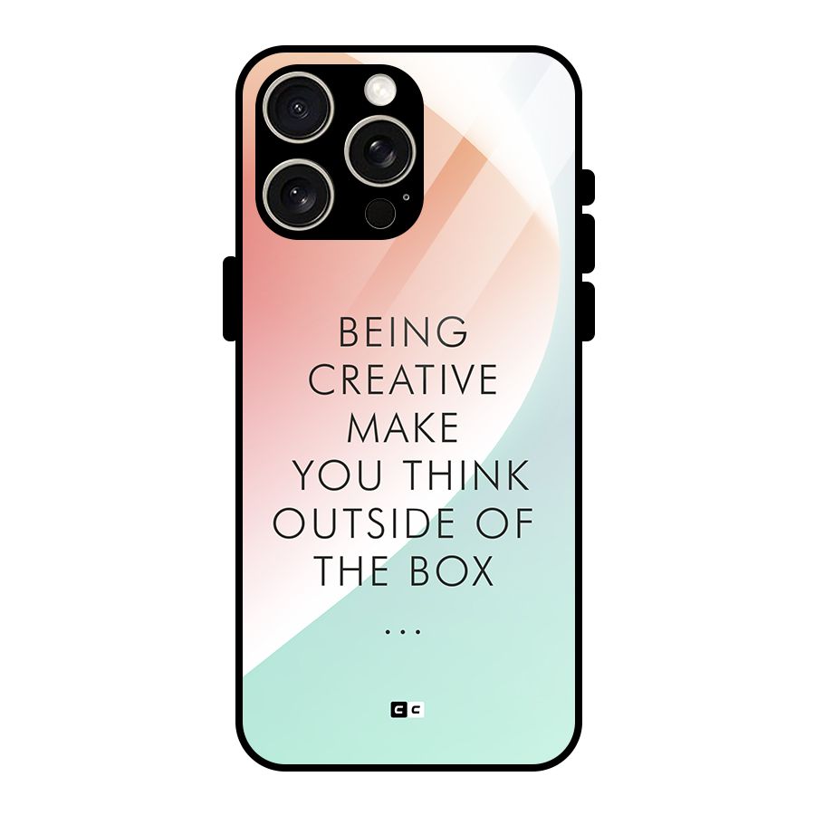Being Creative Glass Back Case for iPhone 15 Pro Max