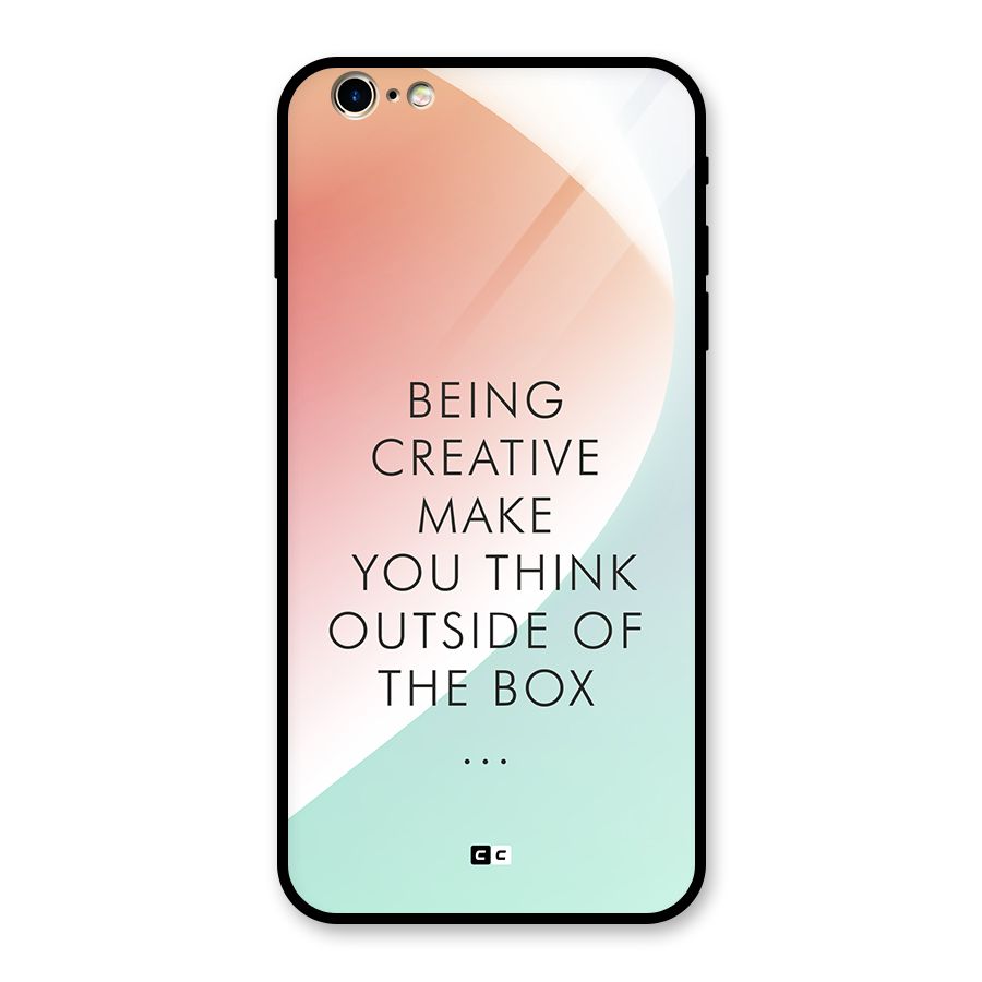 Being Creative Glass Back Case for iPhone 6 Plus 6S Plus