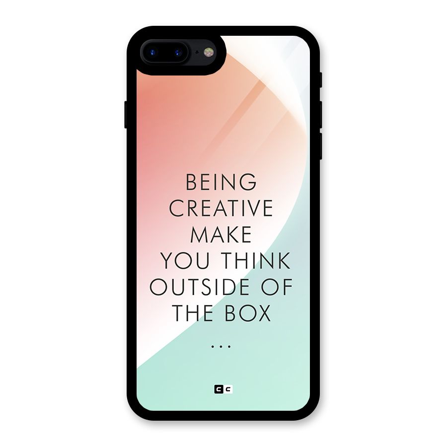 Being Creative Glass Back Case for iPhone 8 Plus
