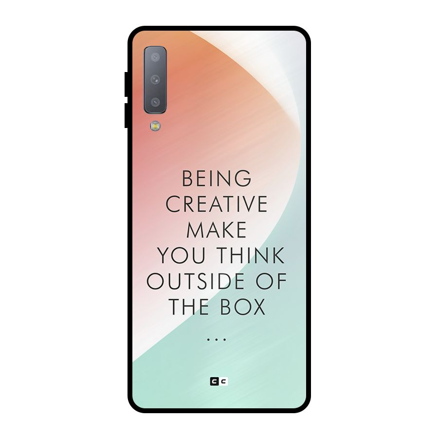 Being Creative Metal Back Case for Galaxy A7 (2018)