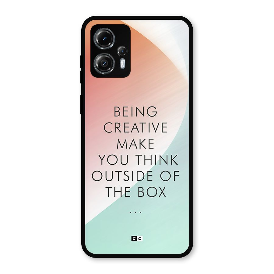 Being Creative Metal Back Case for Moto G13