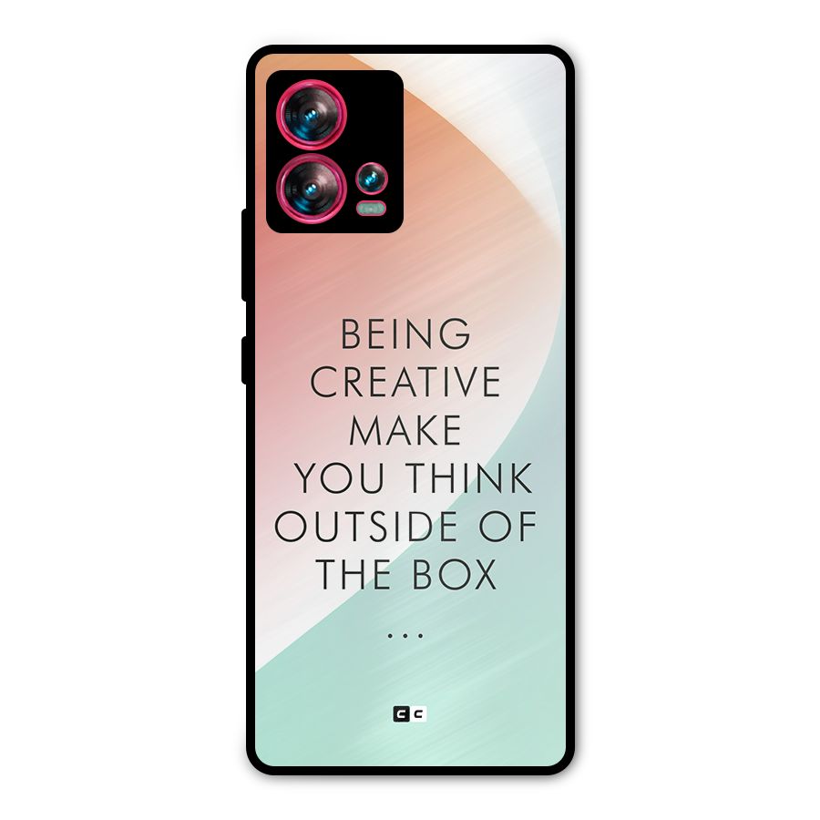 Being Creative Metal Back Case for Motorola Edge 30 Fusion