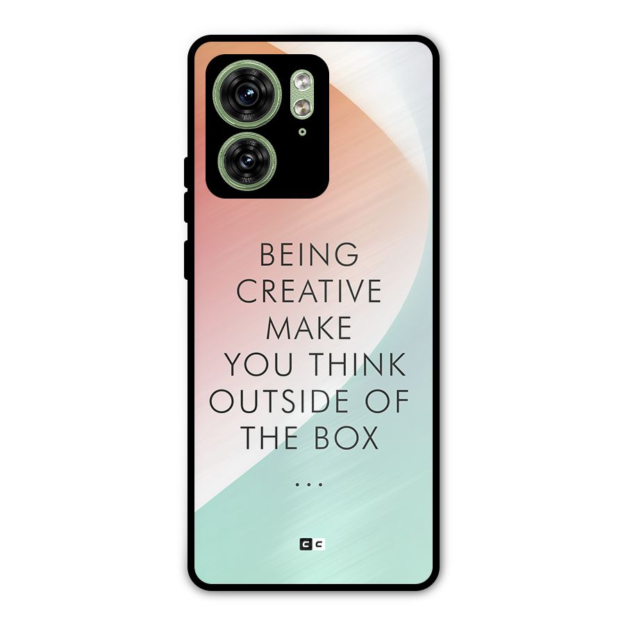 Being Creative Metal Back Case for Motorola Edge 40 5G