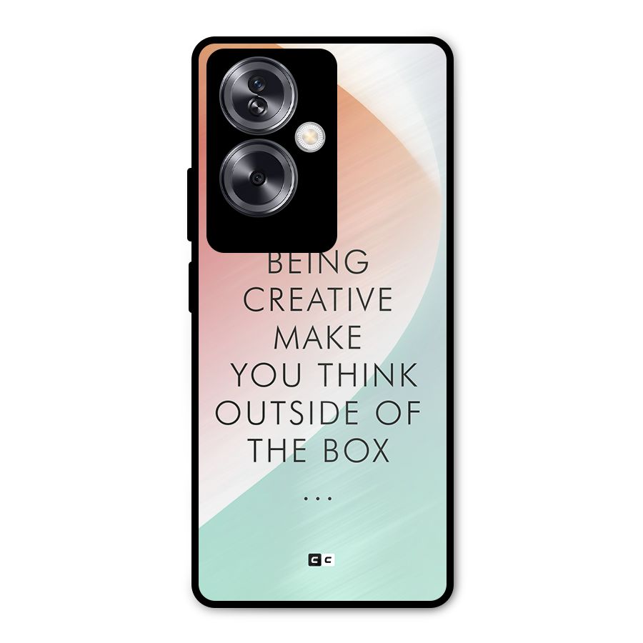 Being Creative Metal Back Case for Oppo A79 5G