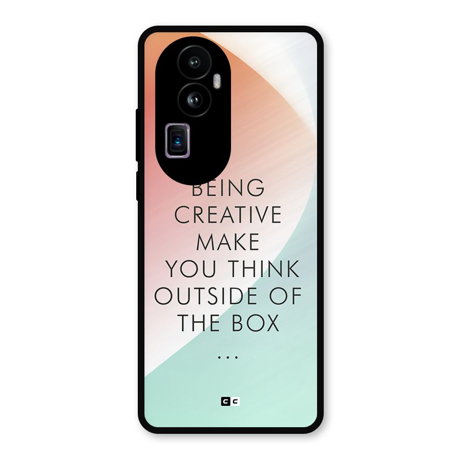 Being Creative Metal Back Case for Oppo Reno10 Pro Plus
