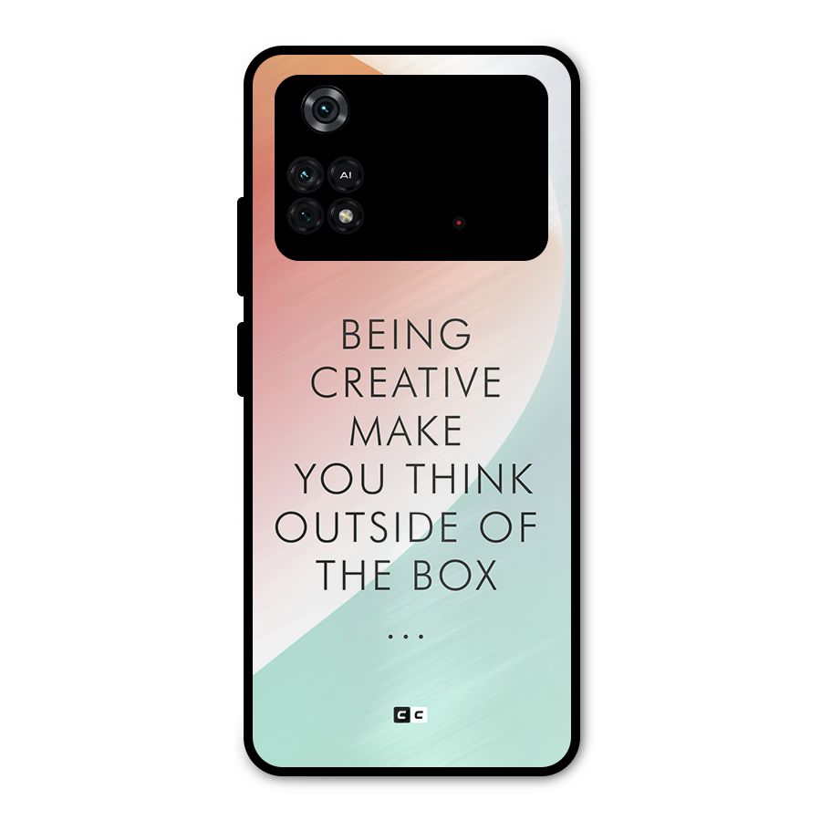 Being Creative Metal Back Case for Poco M4 Pro 4G
