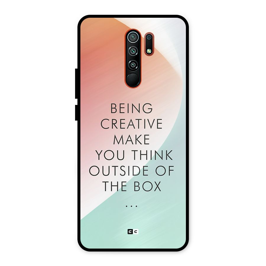 Being Creative Metal Back Case for Redmi 9 Prime