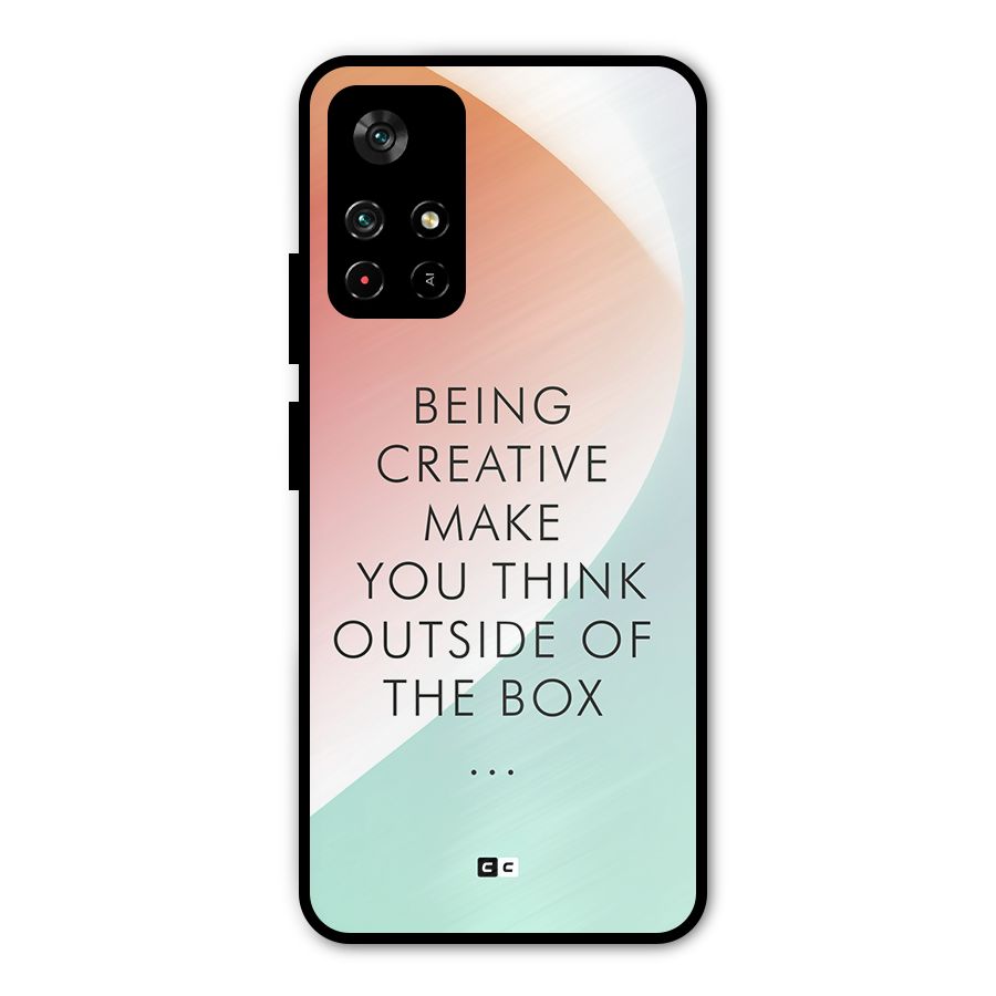 Being Creative Metal Back Case for Redmi Note 11T 5G