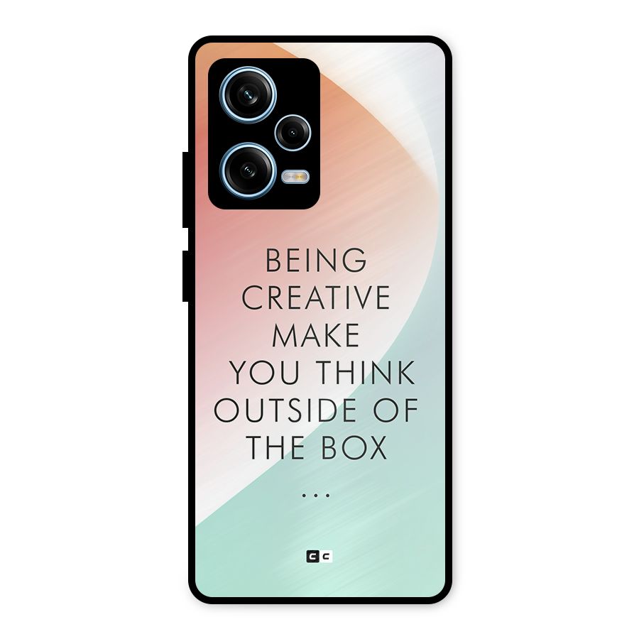 Being Creative Metal Back Case for Redmi Note 12 Pro