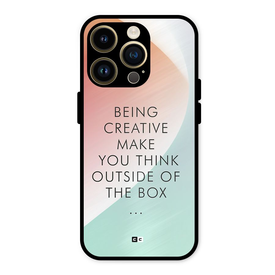Being Creative Metal Back Case for iPhone 14 Pro