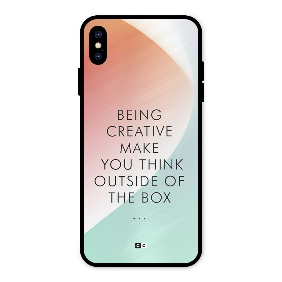 Being Creative Metal Back Case for iPhone XS Max