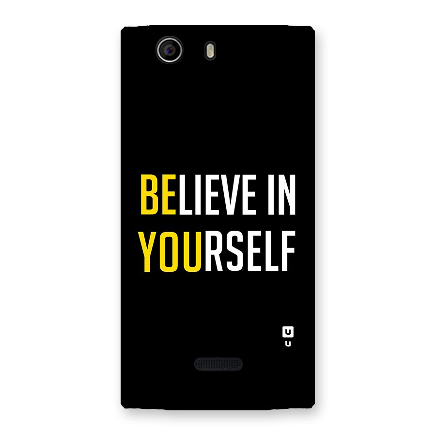 Believe In Yourself Black Back Case for Canvas Nitro 2 E311