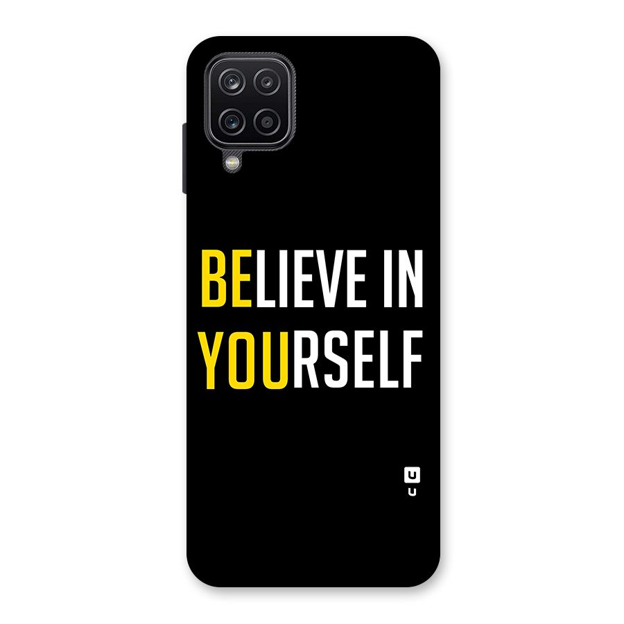Believe In Yourself Black Back Case for Galaxy A12