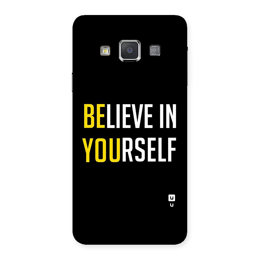 Believe In Yourself Black Back Case for Galaxy A3