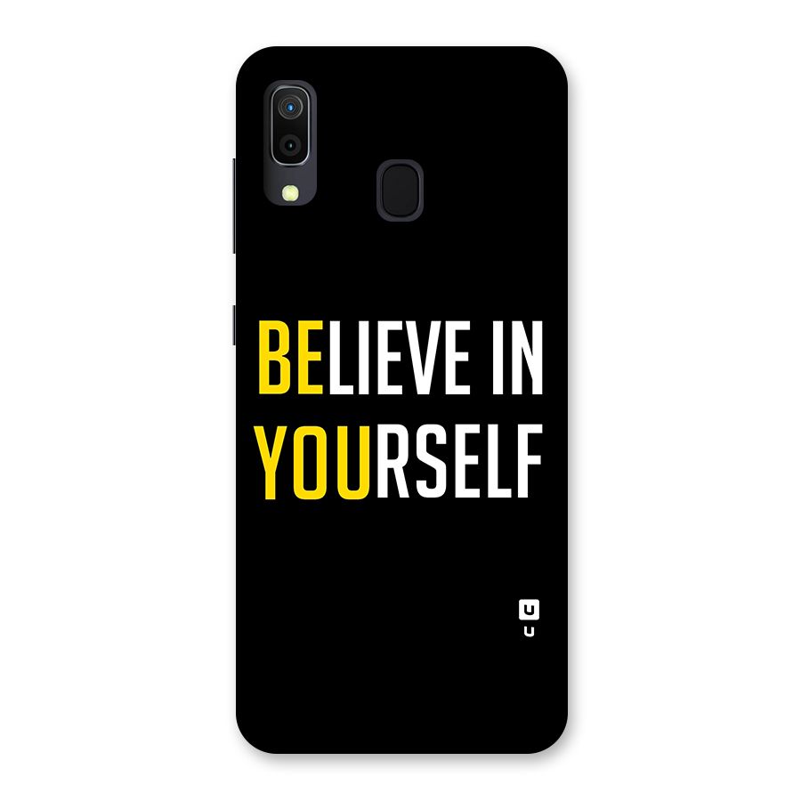 Believe In Yourself Black Back Case for Galaxy A30