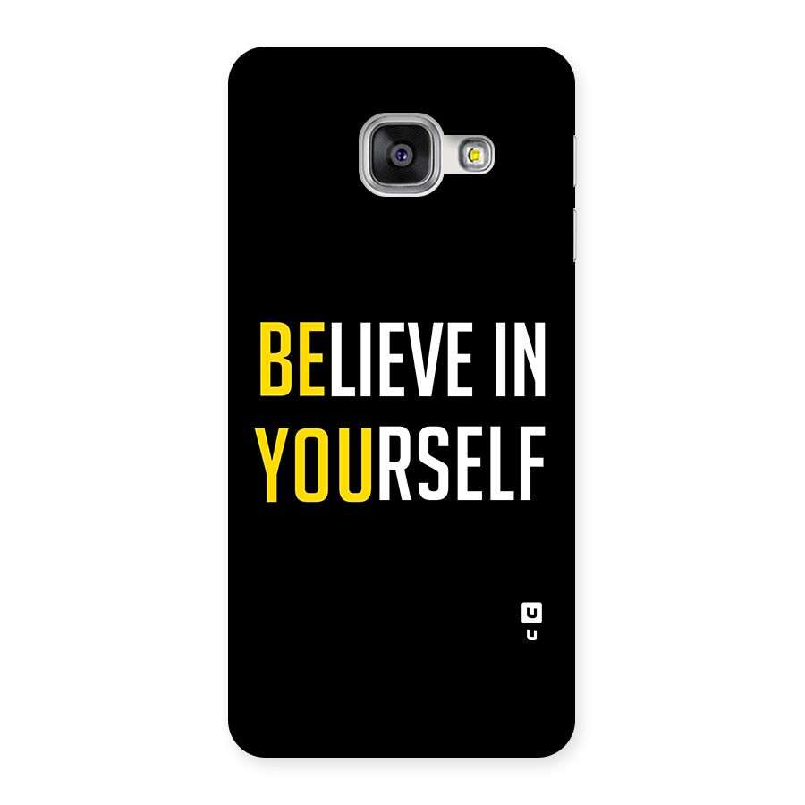Believe In Yourself Black Back Case for Galaxy A3 2016
