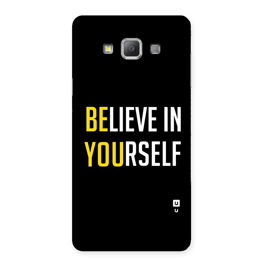 Believe In Yourself Black Back Case for Galaxy A7