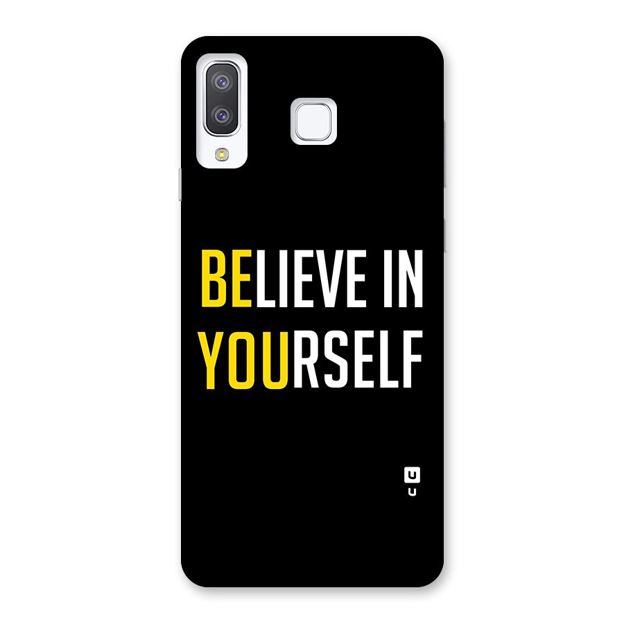 Believe In Yourself Black Back Case for Galaxy A8 Star