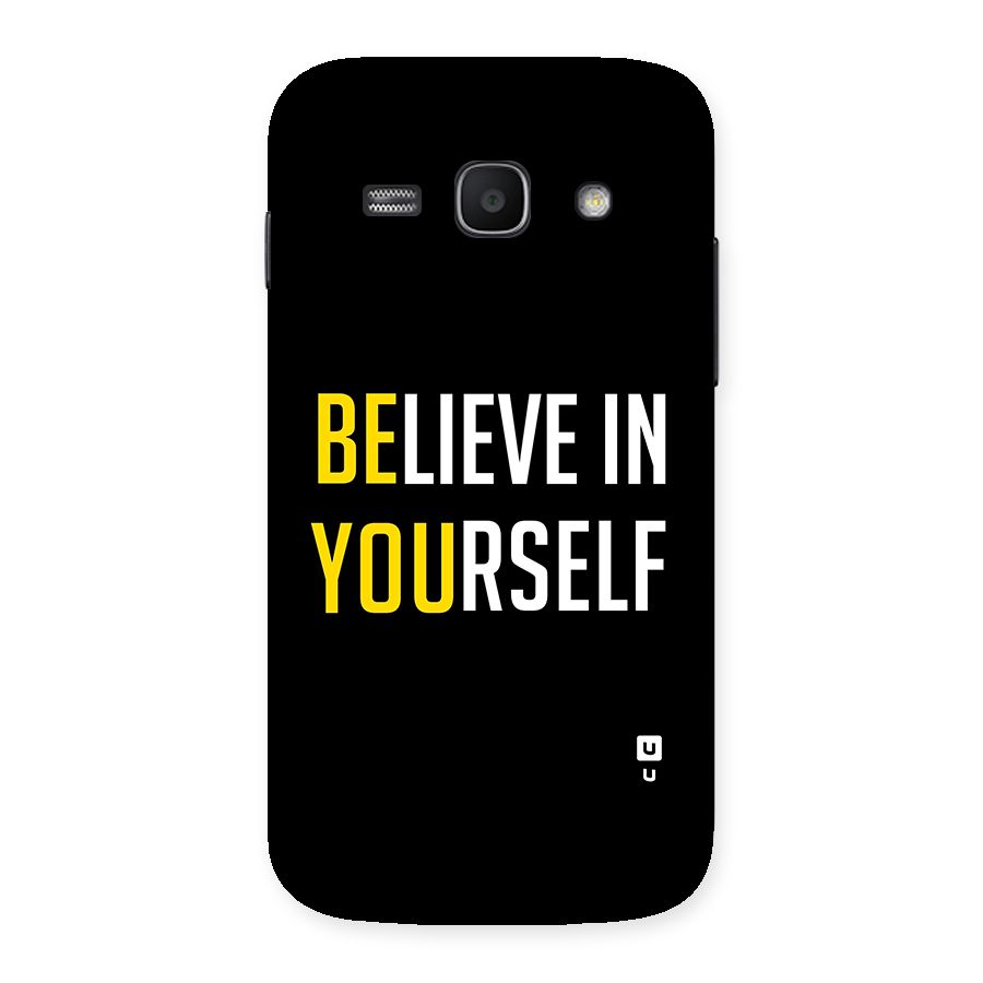 Believe In Yourself Black Back Case for Galaxy Ace 3