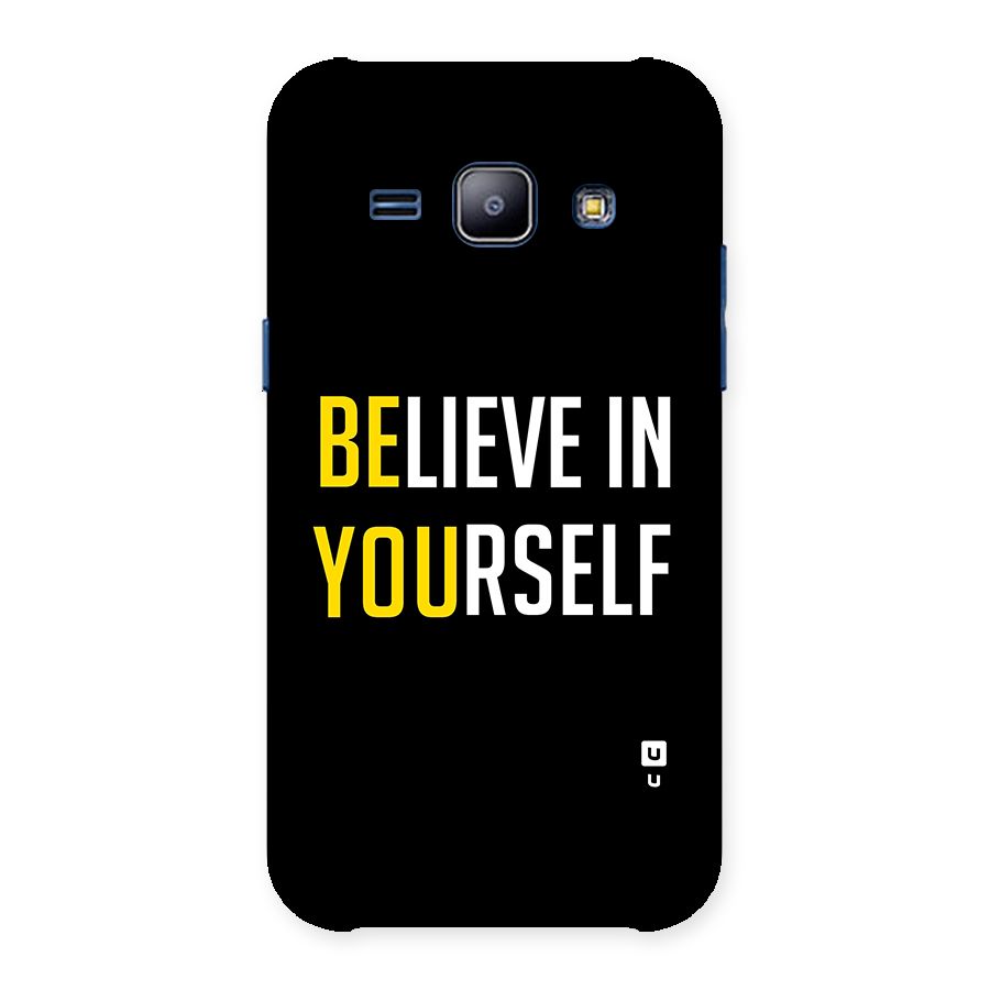 Believe In Yourself Black Back Case for Galaxy J1