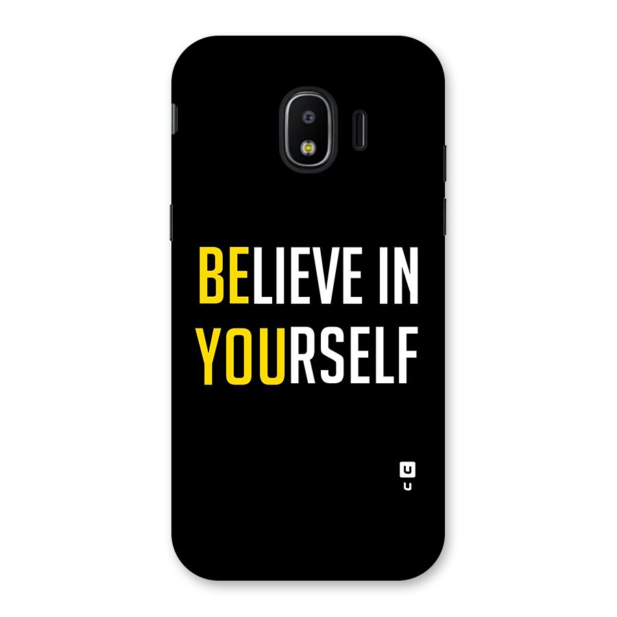 Believe In Yourself Black Back Case for Galaxy J2 Pro 2018