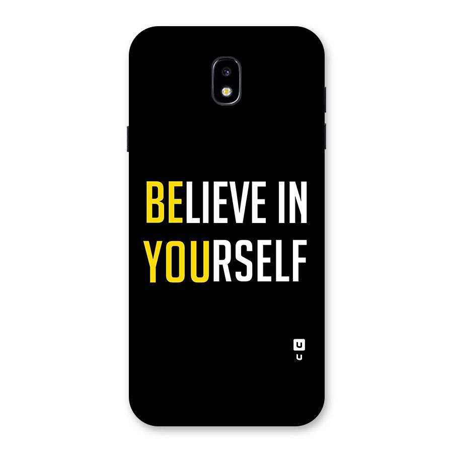 Believe In Yourself Black Back Case for Galaxy J7 Pro