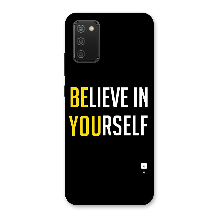 Believe In Yourself Black Back Case for Galaxy M02s