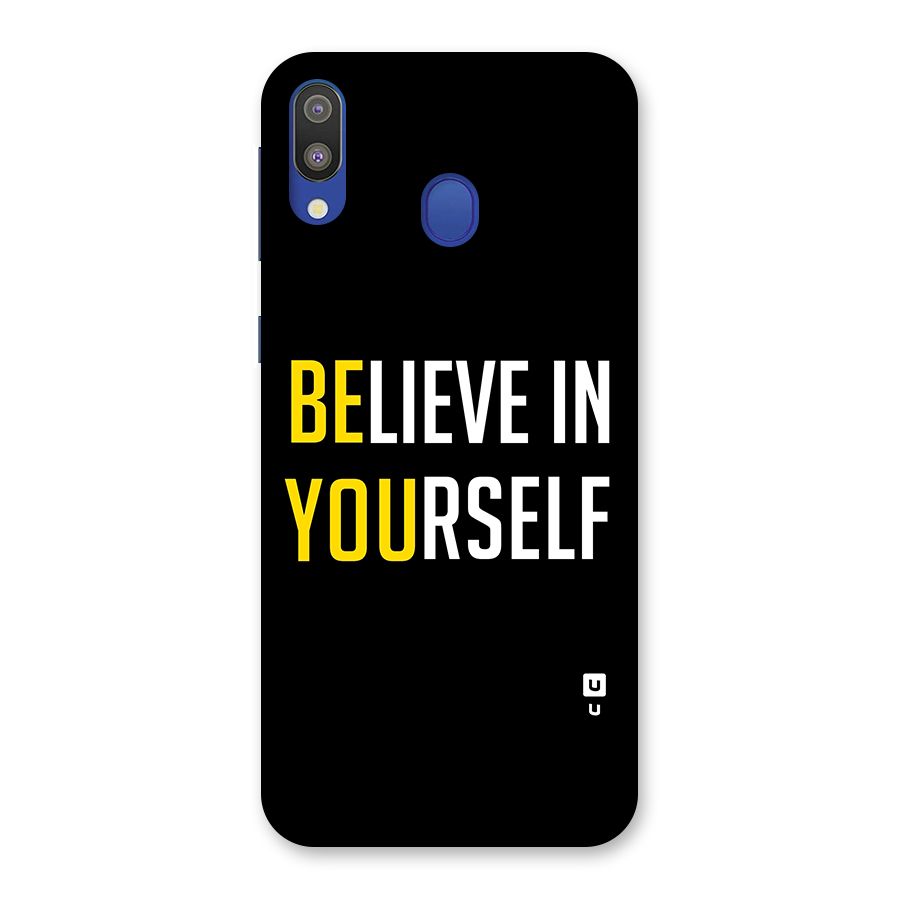 Believe In Yourself Black Back Case for Galaxy M20