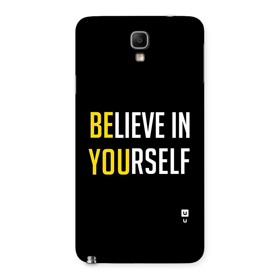 Believe In Yourself Black Back Case for Galaxy Note 3 Neo