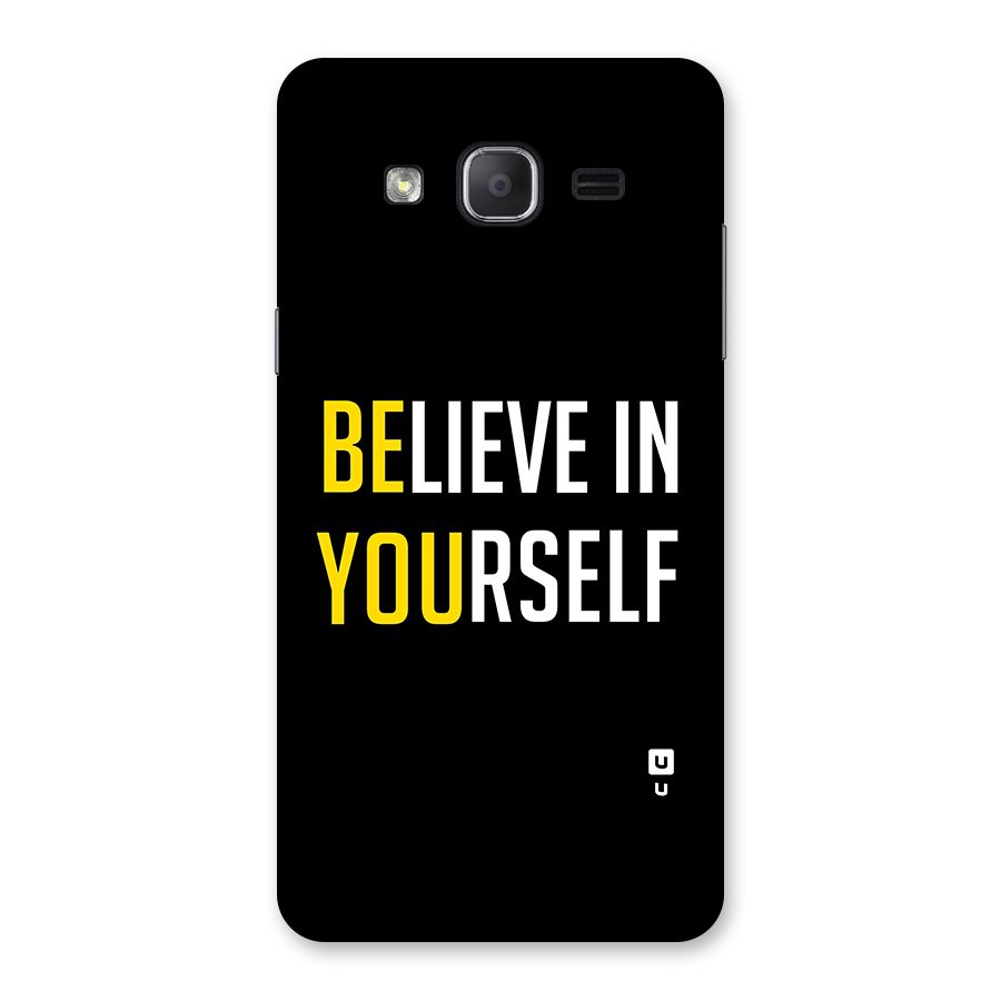 Believe In Yourself Black Back Case for Galaxy On7 2015