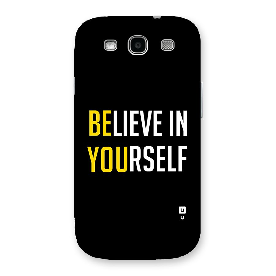 Believe In Yourself Black Back Case for Galaxy S3