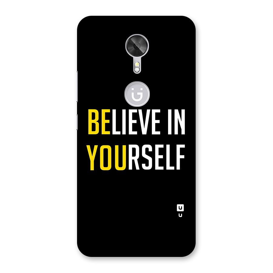 Believe In Yourself Black Back Case for Gionee A1