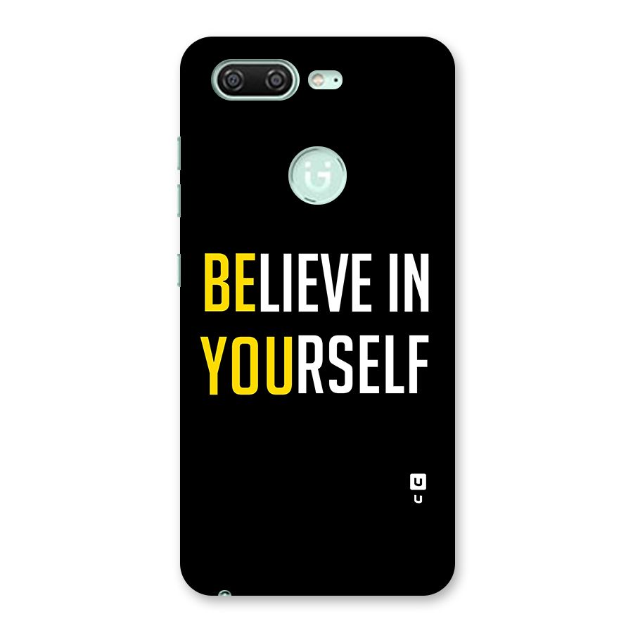 Believe In Yourself Black Back Case for Gionee S10