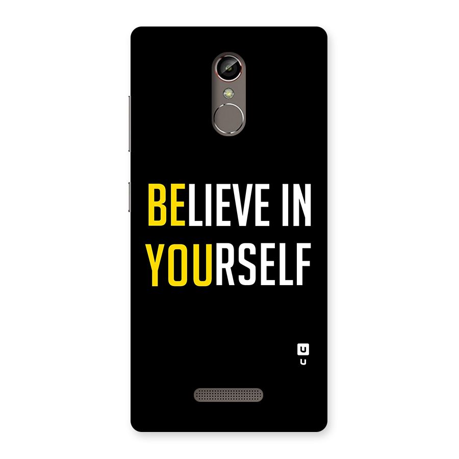 Believe In Yourself Black Back Case for Gionee S6s