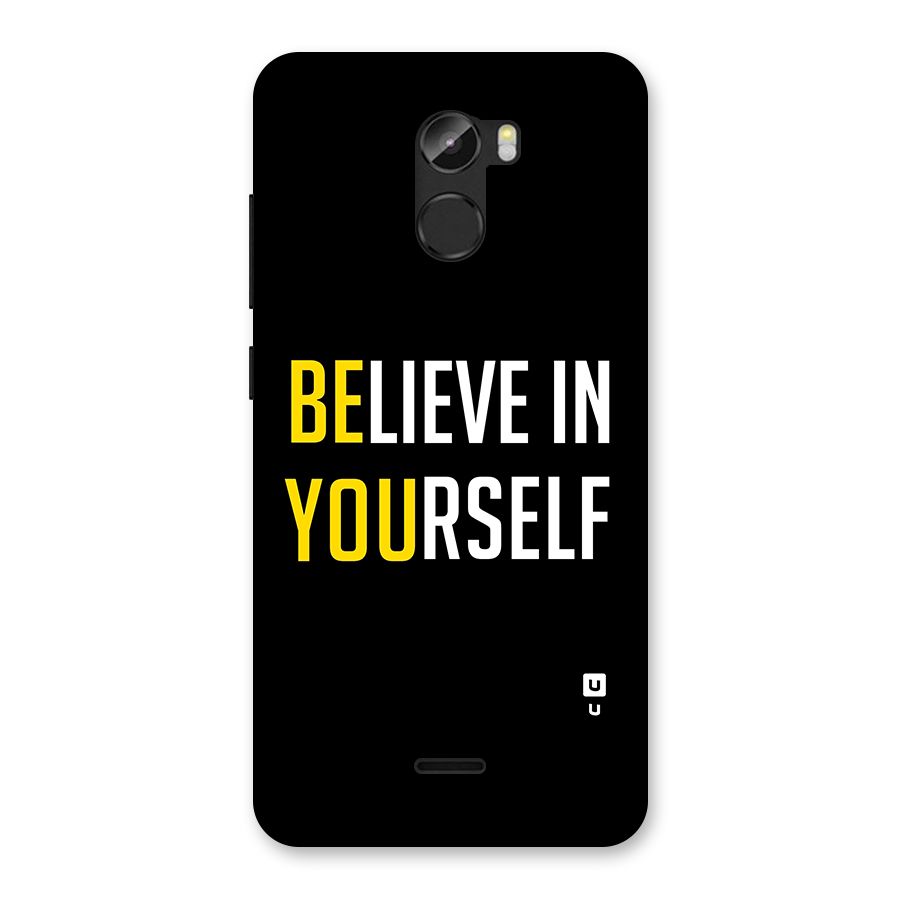 Believe In Yourself Black Back Case for Gionee X1