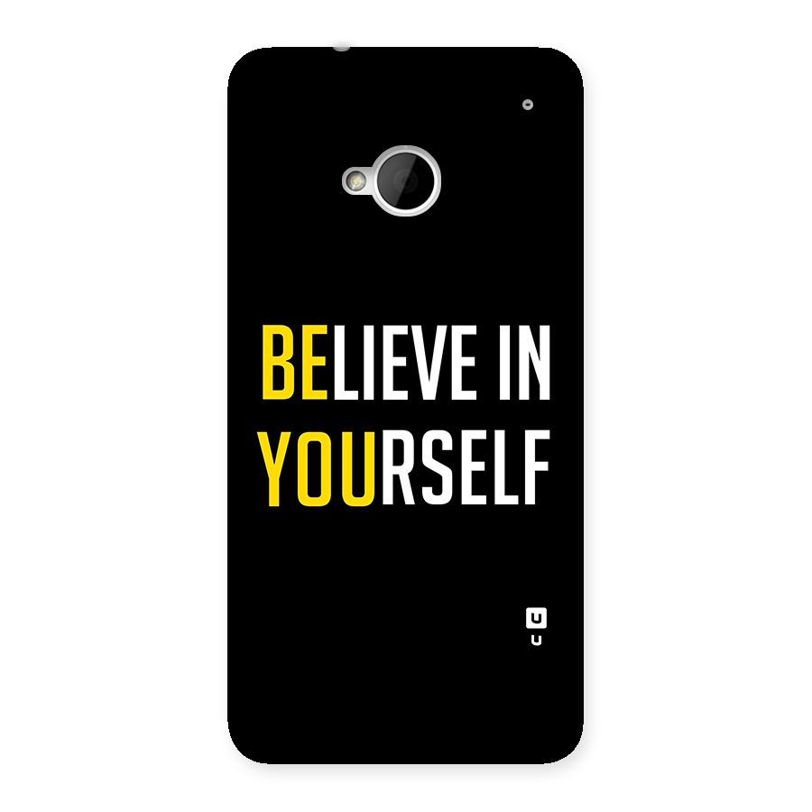 Believe In Yourself Black Back Case for HTC One M7