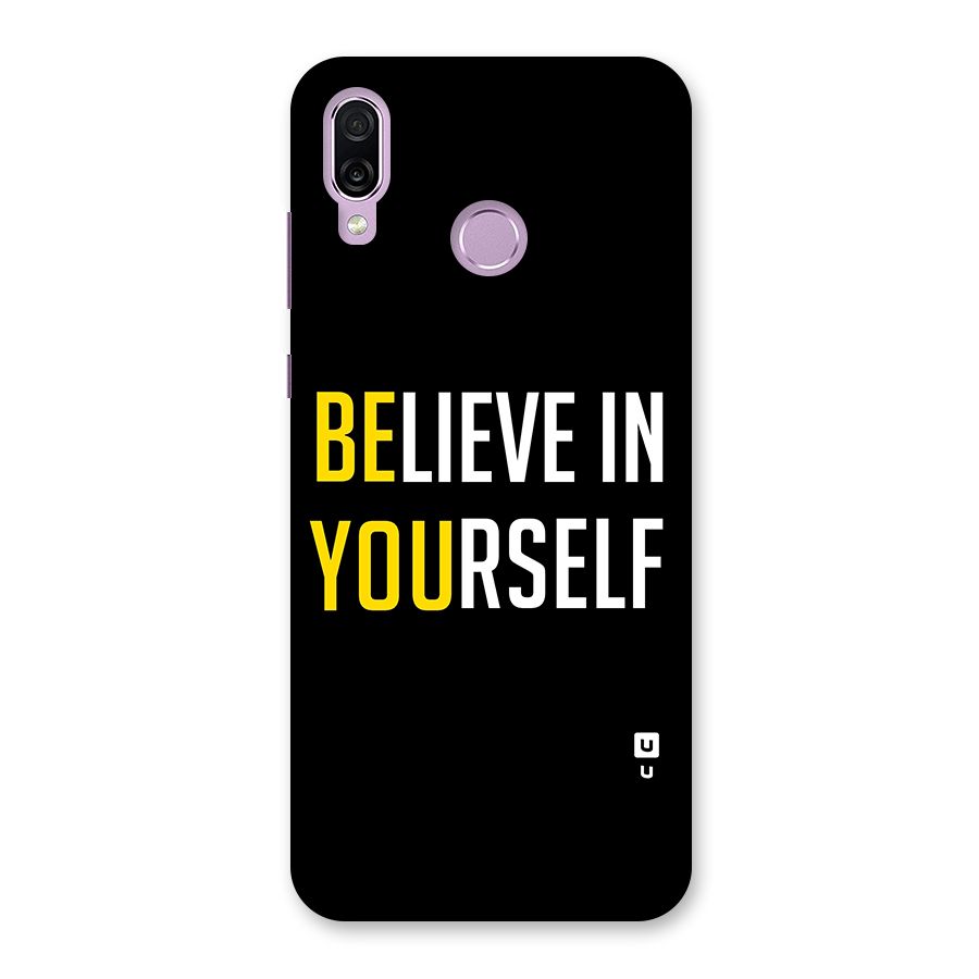 Believe In Yourself Black Back Case for Honor Play