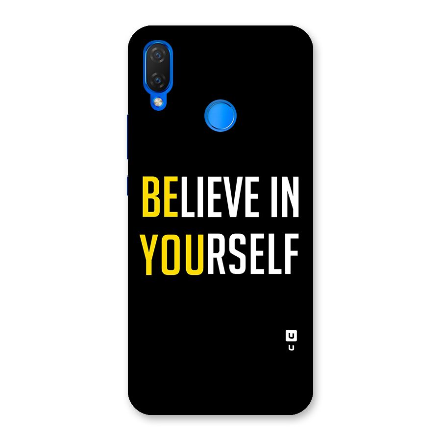 Believe In Yourself Black Back Case for Huawei P Smart+