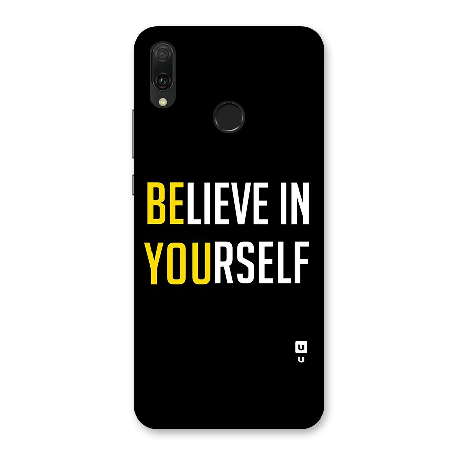 Believe In Yourself Black Back Case for Huawei Y9 (2019)