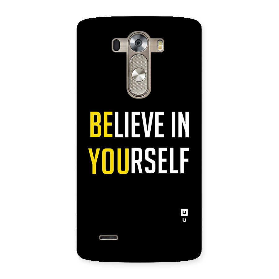 Believe In Yourself Black Back Case for LG G3