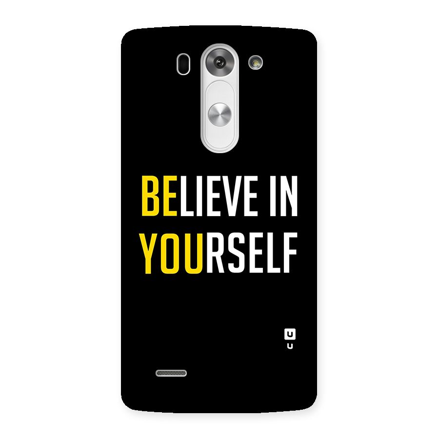 Believe In Yourself Black Back Case for LG G3 Mini