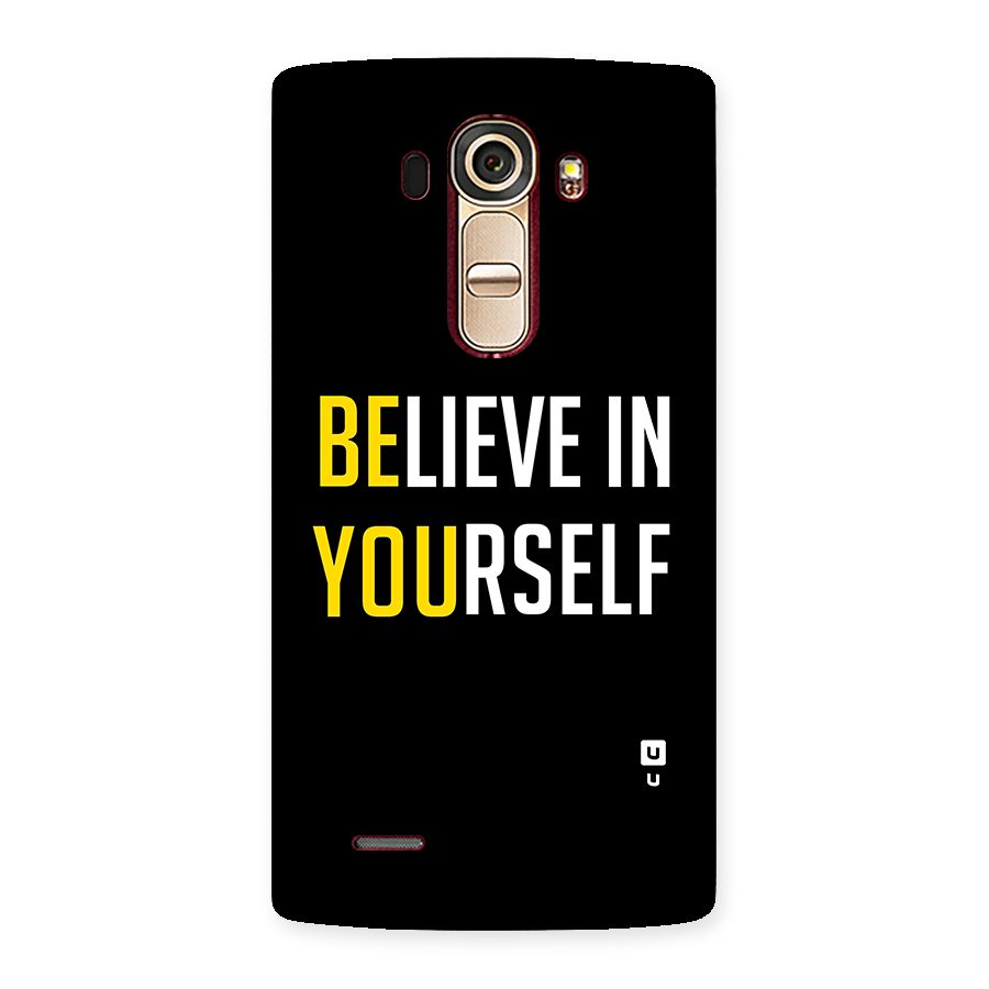 Believe In Yourself Black Back Case for LG G4