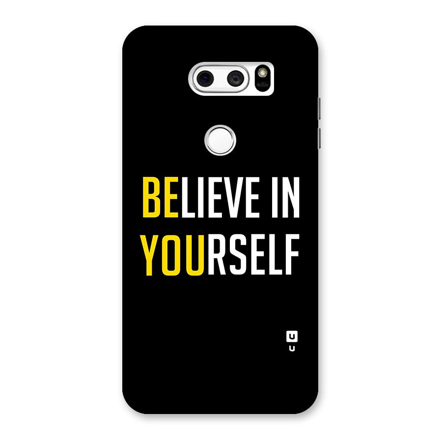 Believe In Yourself Black Back Case for LG V30