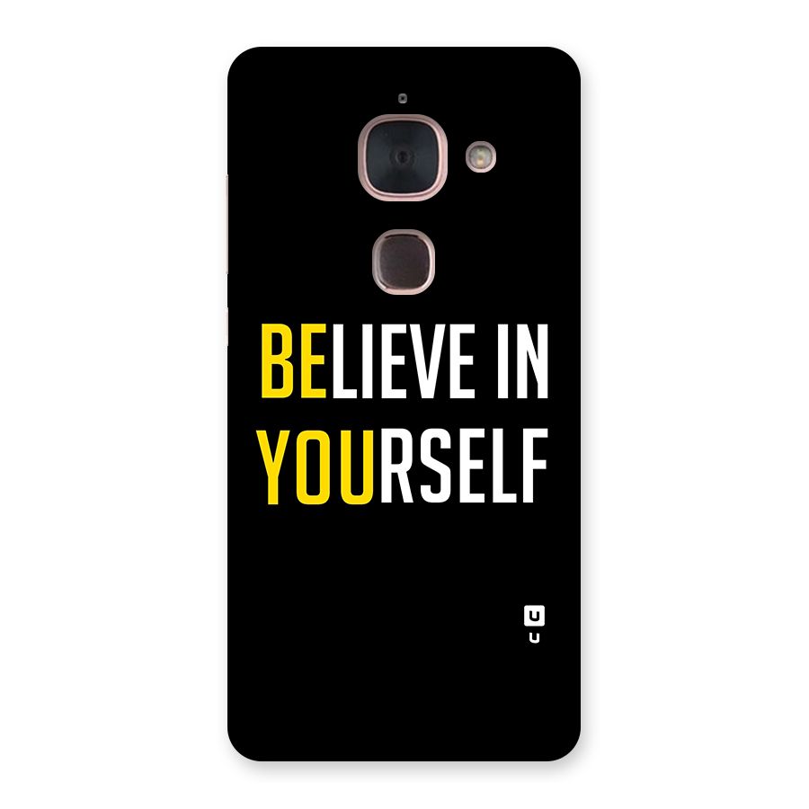 Believe In Yourself Black Back Case for Le Max 2