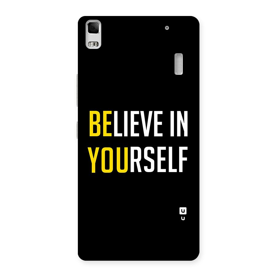 Believe In Yourself Black Back Case for Lenovo A7000