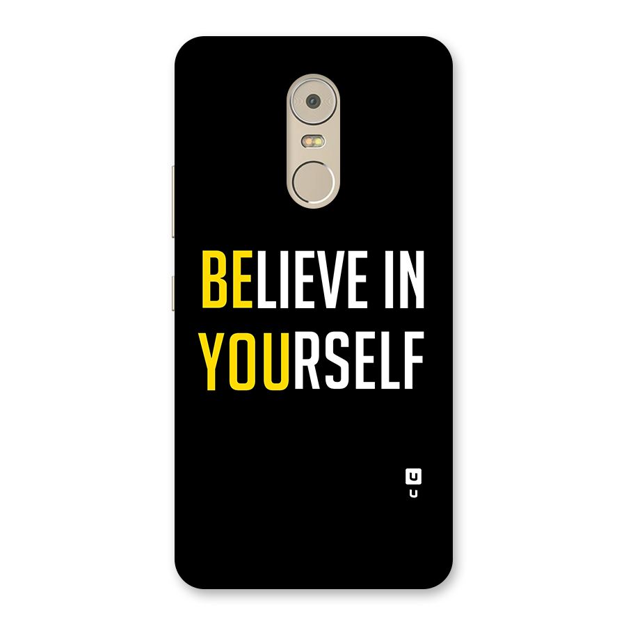 Believe In Yourself Black Back Case for Lenovo K6 Note