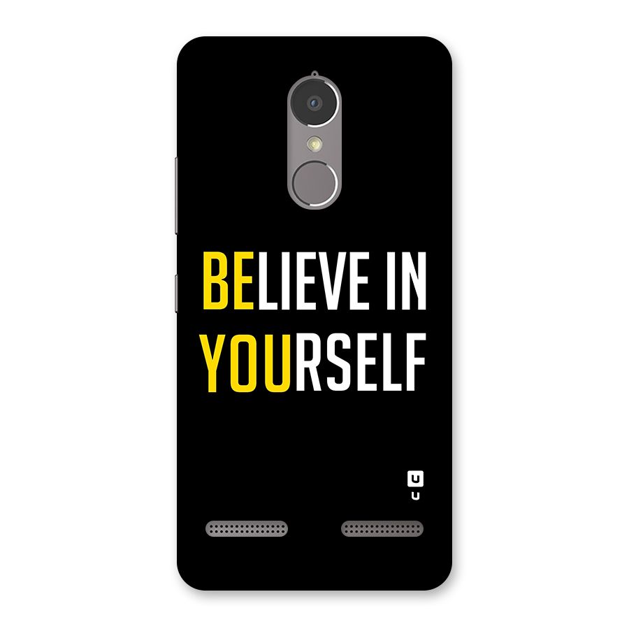 Believe In Yourself Black Back Case for Lenovo K6 Power