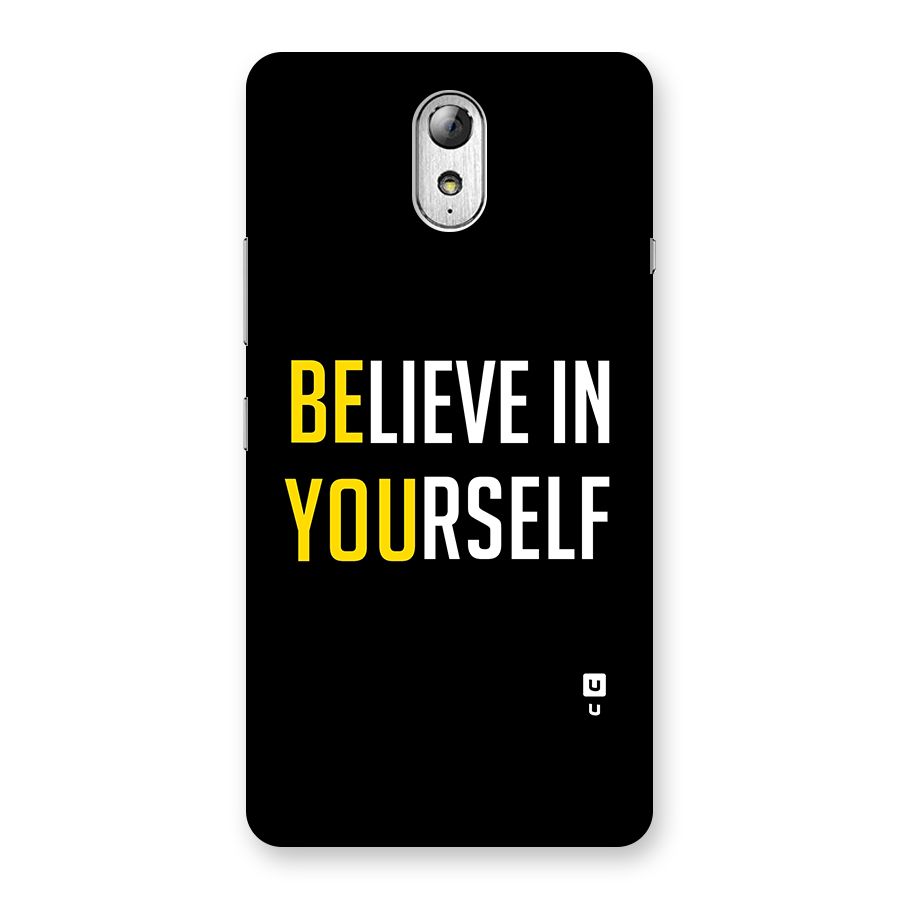 Believe In Yourself Black Back Case for Lenovo Vibe P1M