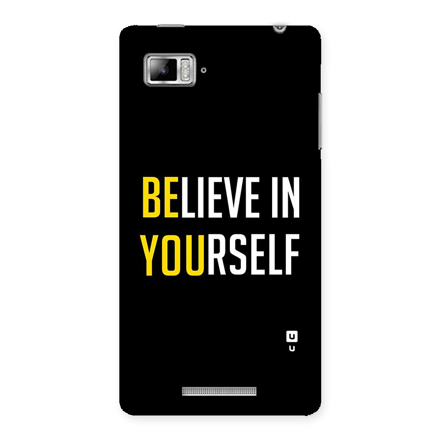Believe In Yourself Black Back Case for Lenovo Vibe Z K910