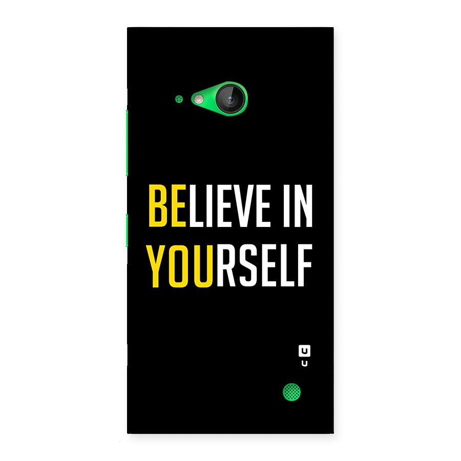 Believe In Yourself Black Back Case for Lumia 730